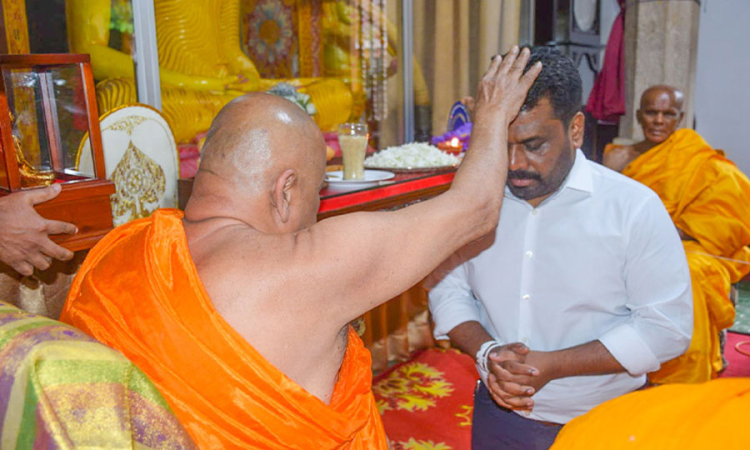 ජනපති මල්වතු අස්ගිරි මහා නා හිමිවරුන් බැහැ දකී