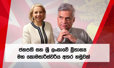 ජනාධිපතිතුමා සහ ශ්‍රී ලංකාවේ බ්‍රිතාන්‍ය මහ කොමසාරිස් අතර හමුව...