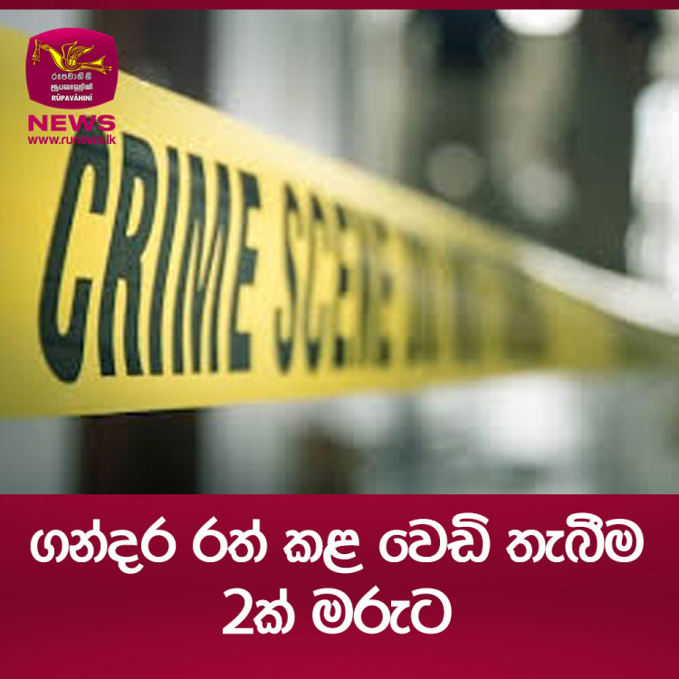 ගන්දර රත් කළ වෙඩි තැබීම 2ක් මරුට