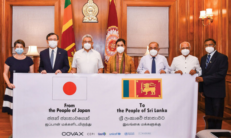 ඇස්ට්‍රාසෙනිකා මීළඟ තොගය ලබන සෙනසුරාදා දිවයිනට; ජපාන තානාපති