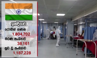 ඉන්දියාවේ කොවිඩ්19 ආසාදිතයන් ලක්‍ෂ18 ඉක්මවයි