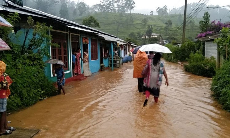 අධික වර්ෂාවෙන් වතු නිවාස ජලයෙන් යටවේ